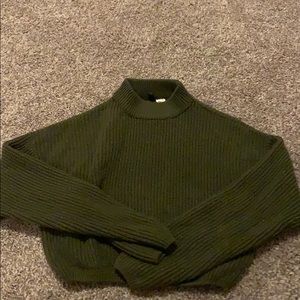 A crop knitted top